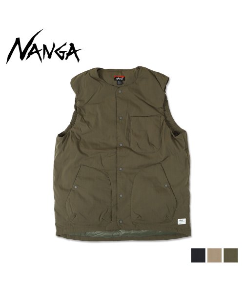 NANGA(ナンガ)/NANGA ナンガ 焚火 ベスト インナーダウン アウター メンズ レディース TAKIBI RIPSTOP INNER DOWN VEST ブラック ベージュ/img01