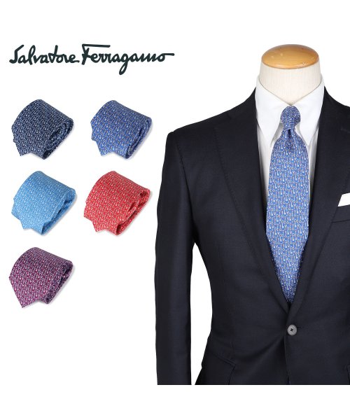 FERRAGAMO(フェラガモ)/サルヴァトーレ フェラガモ Salvatore Ferragamo ネクタイ メンズ シルク ブランド 結婚式 TIE/img01