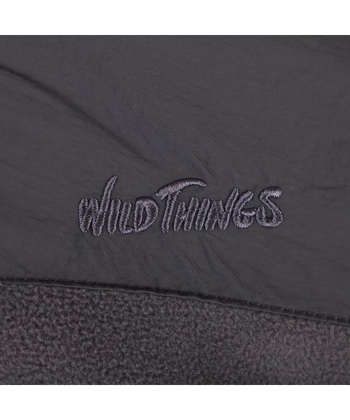 WILD THINGS(ワイルド シングス)/WILD THINGS ワイルドシングス フリース ジャケット アウター メンズ POLARTEC WIND PRO MIDDLE JACKET ブラック グレ/img08