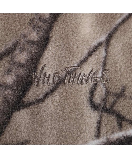 WILD THINGS(ワイルド シングス)/WILD THINGS ワイルドシングス フリース ジャケット アウター メンズ レディース SCHOTT FLEECE JACKET ツリーカモ WT2313/img07