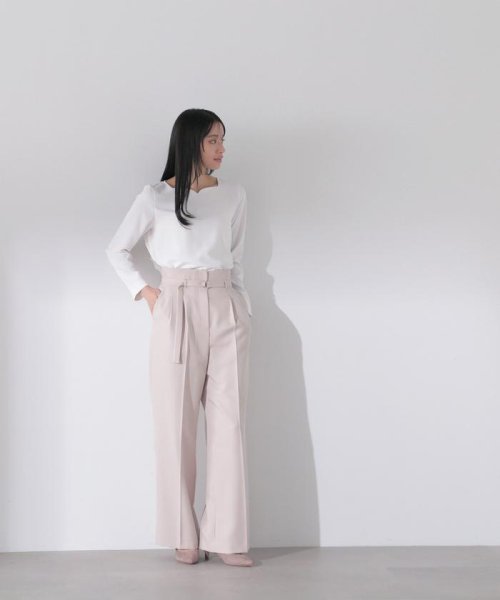 NATURAL BEAUTY BASIC(ナチュラルビューティーベーシック)/スクエアハートネックブラウス　24SS/img04