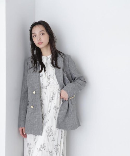 NATURAL BEAUTY BASIC(ナチュラルビューティーベーシック)/ダブルブレストボクシージャケット　24SS/img05