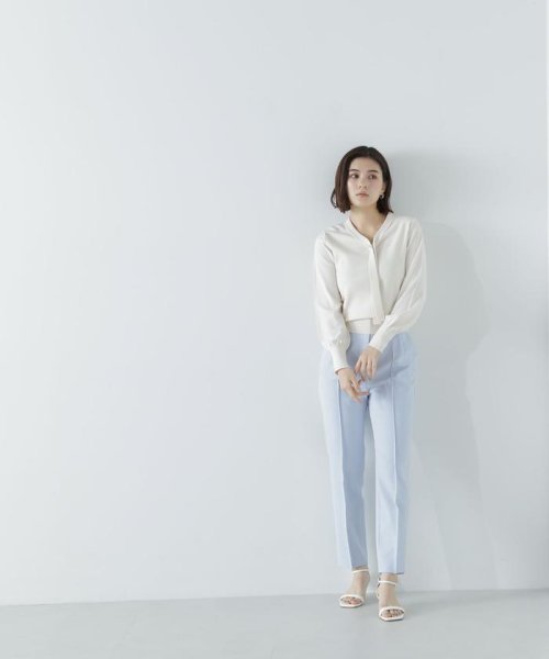 NATURAL BEAUTY BASIC(ナチュラルビューティーベーシック)/ハトメポイントボウタイニット　24SS/img02