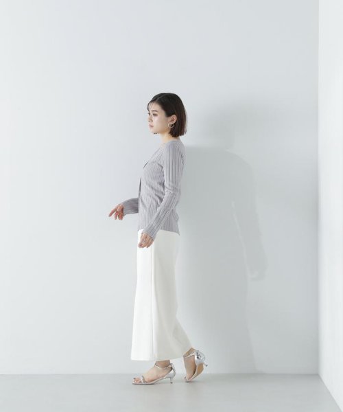 NATURAL BEAUTY BASIC(ナチュラルビューティーベーシック)/ワイドリブアンサンブルニット　24SS/img04