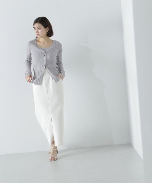 NATURAL BEAUTY BASIC(ナチュラルビューティーベーシック)/ワイドリブアンサンブルニット　24SS/img06