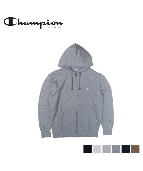 CHAMPION(チャンピオン)/ チャンピオン Champion パーカー スウェット ジップアップ メンズ ZIP FOODED SWEAT SHIRT ブラック ホワイト グレー ネイビー/img01