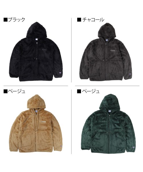 CHAMPION(チャンピオン)/ チャンピオン Champion ジャケット フリースジャケット ジップアップ アウター フーデッド メンズ ボア ZIP HOODED JACKET ブラック/img02