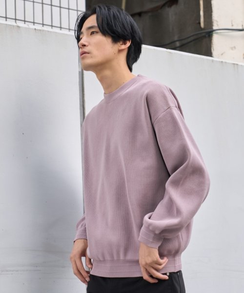 THE SHOP TK(ザ　ショップ　ティーケー)/【裏表2WAY／軽量/ユニセックスでおすすめ】リバーシブル畦ニット/img33