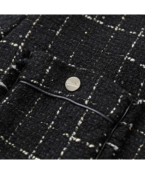 HERNO ツイードジャケット CASUAL TWEED GA000236D 13162 HERNO ツイードジャケット CASUAL TWEED GA000236D ノーカラー 七分袖