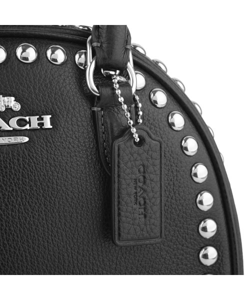 COACH コーチ アウトレット ハンドバッグ CM071 SVDTV リベット COACH アウトレット ハンドバッグ CM071 シドニー シルバー/ブラック SILVER/BLACK