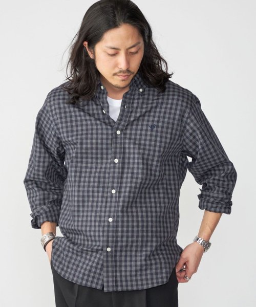 SHIPS MEN(シップス　メン)/*SHIPS: MADE IN JAPAN ワンポイント ロゴ ギンガムチェック ボタンダウンシャツ/img11