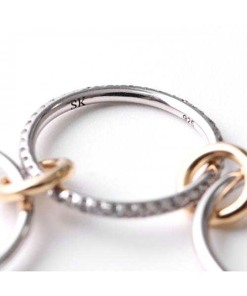 Spinelli Kilcollin リング SONNY SG GRIS 3連 ダイヤモンド Spinelli Kilcollin リング SONNY SG GRIS 3連 シルバー925