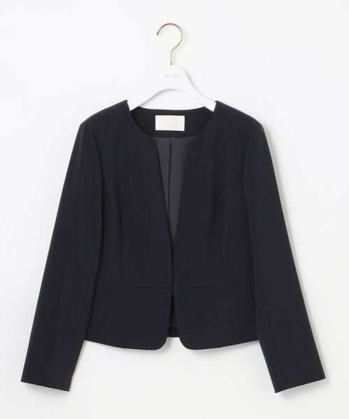 【セットアップ可】セレモニーダブルクロス ノーカラージャケット セレモニーダブルクロス