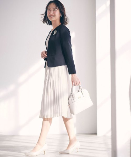 【セットアップ可】セレモニーダブルクロス ノーカラージャケット セレモニーダブルクロス