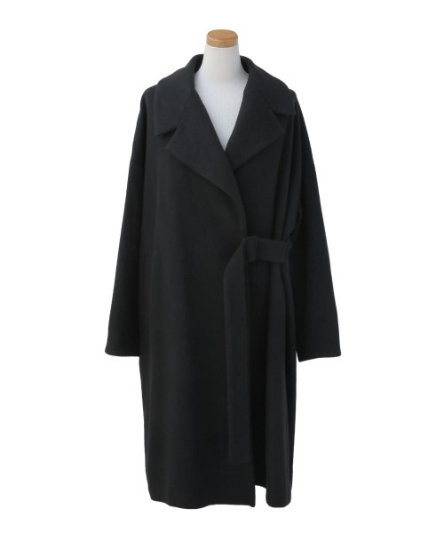 MIELI INVARIANT(ミエリ インヴァリアント)/Melton Wool Gown Coat/img41