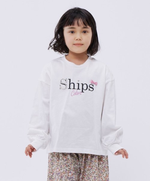 SHIPS Colors  KIDS(シップスカラーズ　キッズ)/SHIPS Colors:ビジュー プリント ロングスリーブ  Tシャツ（100～130cm）/img12