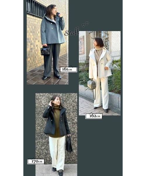 Reiko×Ehre style 2023特別コラボ 誰でも小顔立体フードカラーReikoコート style