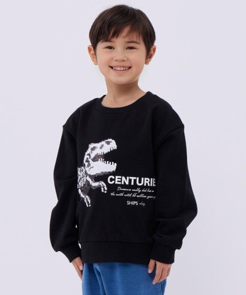 セール】SHIPS Colors:スパンコール プリント スウェット(100~130cm  