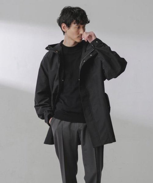 スプリットヤーンタフタショートモッズコート 着用サイズ