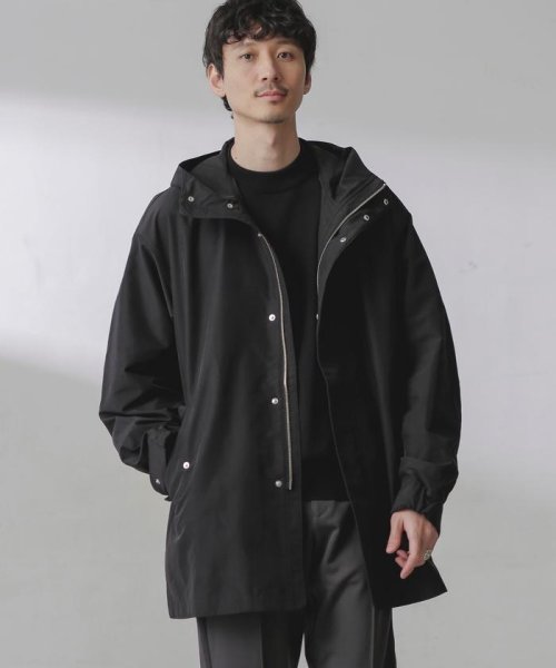 スプリットヤーンタフタショートモッズコート 着用サイズ