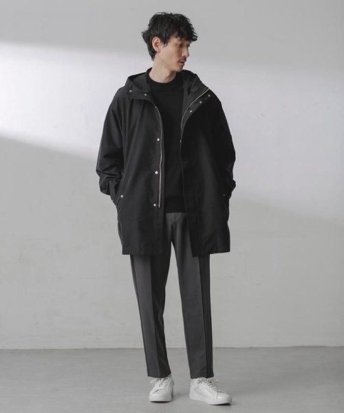 スプリットヤーンタフタショートモッズコート 着用サイズ