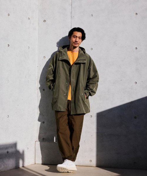 スプリットヤーンタフタショートモッズコート 着用サイズ