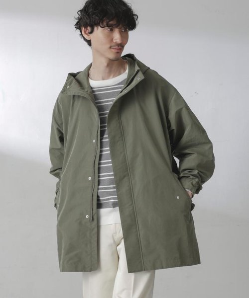 スプリットヤーンタフタショートモッズコート 着用サイズ