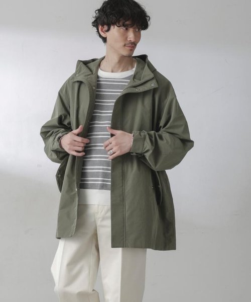 スプリットヤーンタフタショートモッズコート 着用サイズ