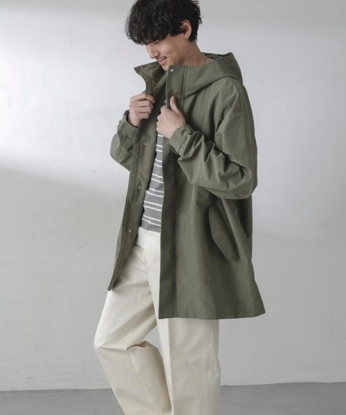 スプリットヤーンタフタショートモッズコート 着用サイズ