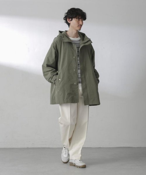 スプリットヤーンタフタショートモッズコート 着用サイズ