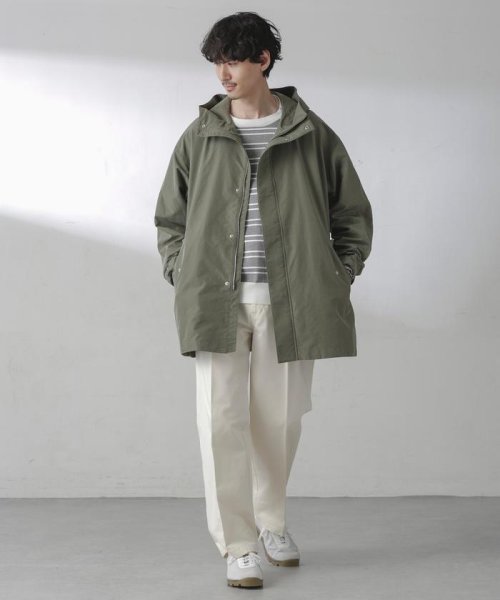 スプリットヤーンタフタショートモッズコート 着用サイズ