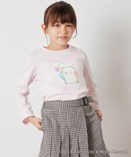 a.v.v(KID'S)(アー・ヴェ・ヴェキッズ)/[100－140]【すみっコぐらし】スパンコールＴシャツ/img02