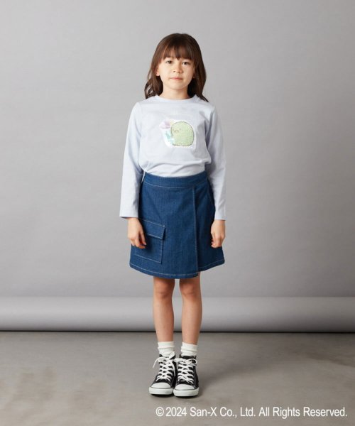 a.v.v(KID'S)(アー・ヴェ・ヴェキッズ)/[100－140]【すみっコぐらし】スパンコールＴシャツ/img30