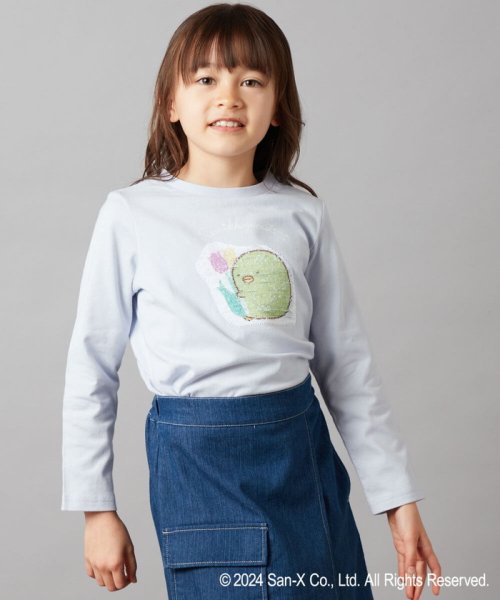 a.v.v(KID'S)(アー・ヴェ・ヴェキッズ)/[100－140]【すみっコぐらし】スパンコールＴシャツ/img40