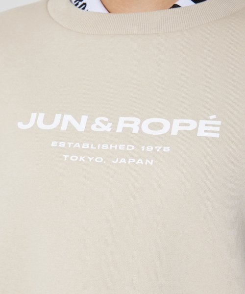 JUN and ROPE(ジュン＆ロペ)/【WEB限定】【ユニセックス】ロゴ入りクルーネック裏起毛スウェット/img18