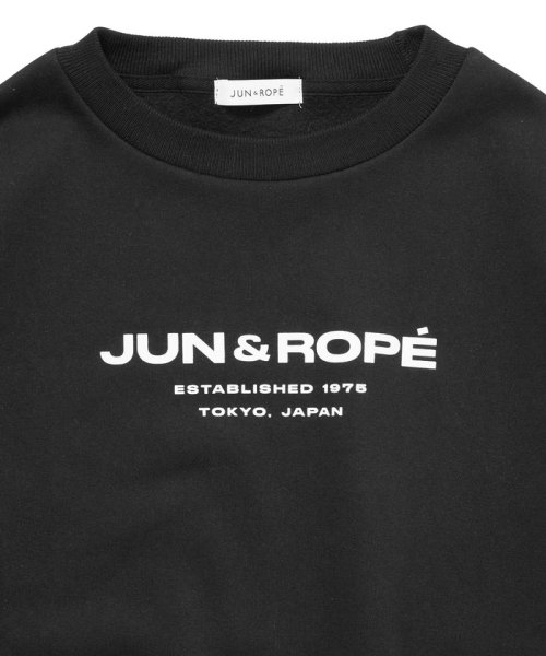 JUN and ROPE(ジュン＆ロペ)/【WEB限定】【ユニセックス】ロゴ入りクルーネック裏起毛スウェット/img21