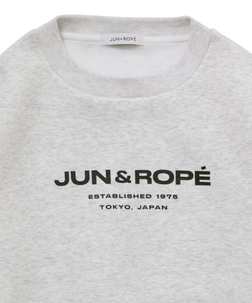 JUN and ROPE(ジュン＆ロペ)/【WEB限定】【ユニセックス】ロゴ入りクルーネック裏起毛スウェット/img22