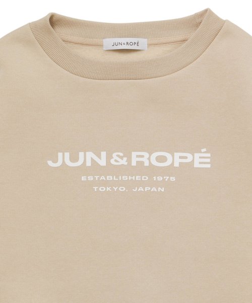 JUN and ROPE(ジュン＆ロペ)/【WEB限定】【ユニセックス】ロゴ入りクルーネック裏起毛スウェット/img23