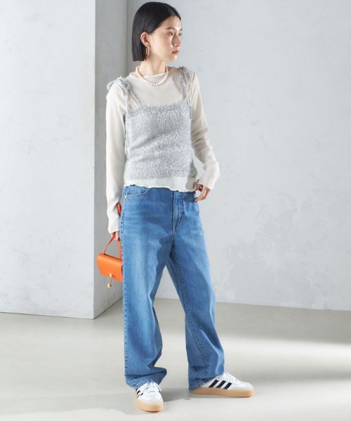 SHIPS WOMEN(シップス　ウィメン)/〈手洗い可能〉グリッター ラメ ビスチェ 24SS ◇/img54