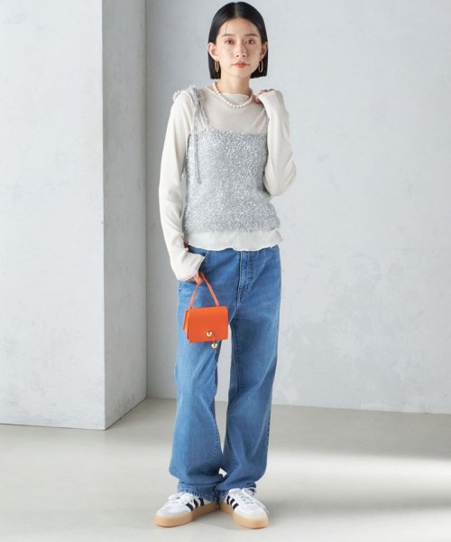 SHIPS WOMEN(シップス　ウィメン)/〈手洗い可能〉グリッター ラメ ビスチェ 24SS ◇/img57