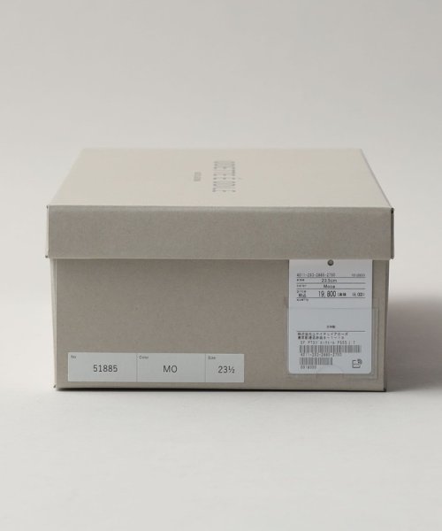 ポインテッドブロックヒール パンプス55↓↑ あらかじめご了承ください