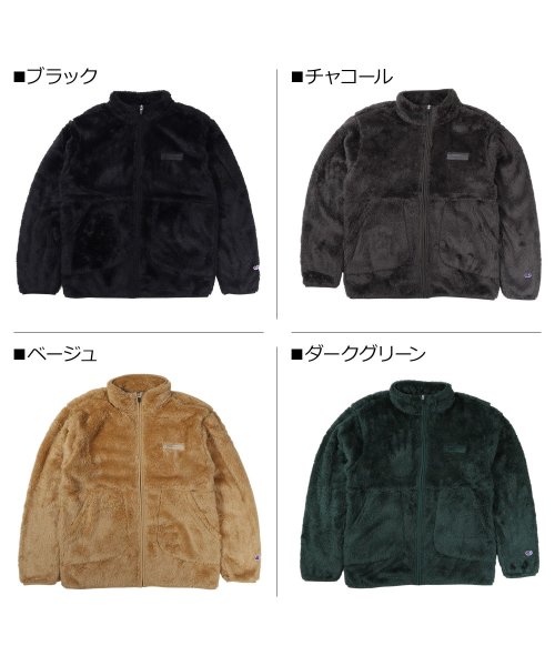 CHAMPION(チャンピオン)/ チャンピオン Champion ジャケット フリースジャケット ジップアップ アウター メンズ ボア ZIP JACKET ブラック グレー ベージュ グリー/img02