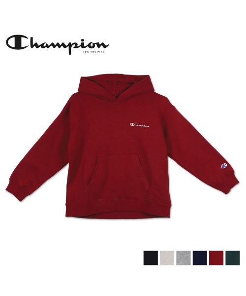 CHAMPION(チャンピオン)/ チャンピオン Champion パーカー プルオーバー スウェット キッズ PARKA ブラック オフ ホワイト グレー ネイビー ワイン レッド ダーク グ/img01