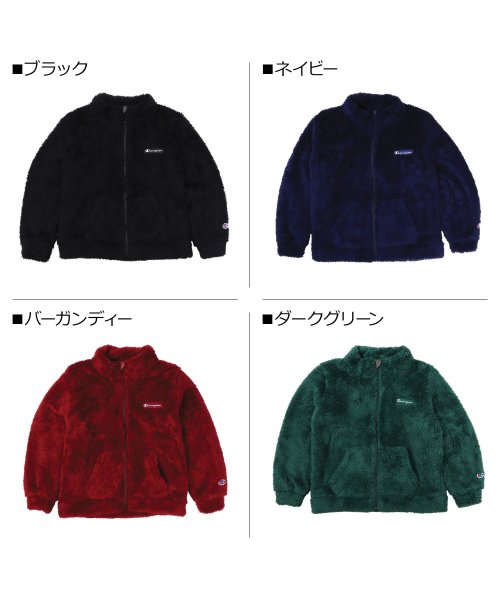 CHAMPION(チャンピオン)/ チャンピオン Champion ジャケット フリースジャケット ジップアップ アウター 男の子 女の子 ボア ZIP JACKET ブラック ネイビー バーガ/img02