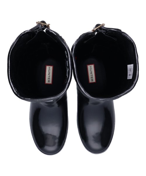 HUNTER(ハンター)/ ハンター HUNTER レインブーツ 長靴 リファインド キルト ショート レディース 防水 REFINED QUILT SHORT ブラック 黒 WFS10/img03