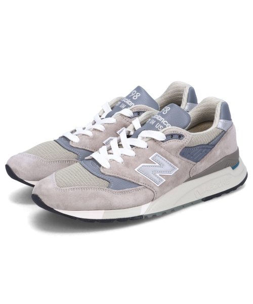 ニューバランス new balance 998 スニーカー メンズ レディース Dワイズ MADE IN USA グレー U998GR ニューバランス balance