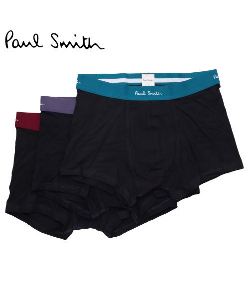 Paul Smith(ポールスミス)/ ポールスミス Paul Smith ボクサーパンツ 下着 3枚セット インナー アンダーウェア メンズ 前閉じ 無地 メンズ下着 男性 MEN TRUNK 3/img01