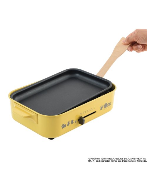 BRUNO(ブルーノ)/BRUNO ブルーノ ホットプレート ポケモン たこ焼き器 焼肉 パンケーキ コンパクト 平面 電気式 ヒーター式 イエロー BOE118/img06