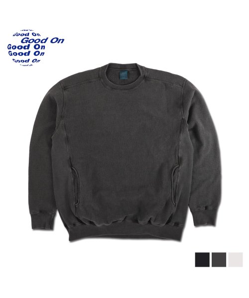 Good On(Good On)/ Good On グッドオン スウェット トレーナー クルーネック メンズ HEAVY CREW SWEAT ブラック ブラウン 黒 GOBW1912/img09