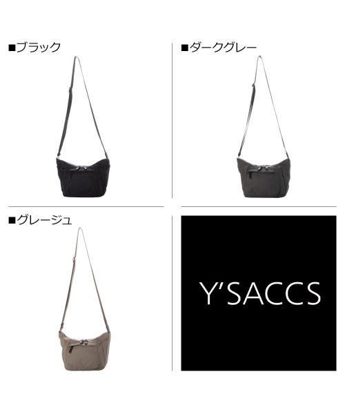 イザック Y’SACCS ショルダーバッグ レディース 斜め掛け カーゴポケット ブラック ダークグレー グレージュ 黒 20－037－01 イザック Y’SACCS ショルダーバッグ カーゴポケット